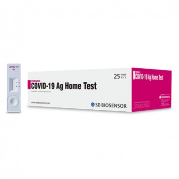 25 Test Kits SD Biosensor STANDARD Q COVID-19 Ag Home Test
