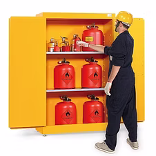 Flammable storage cabinets