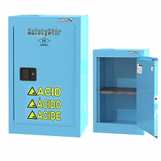Acid corrosive storage cabinets