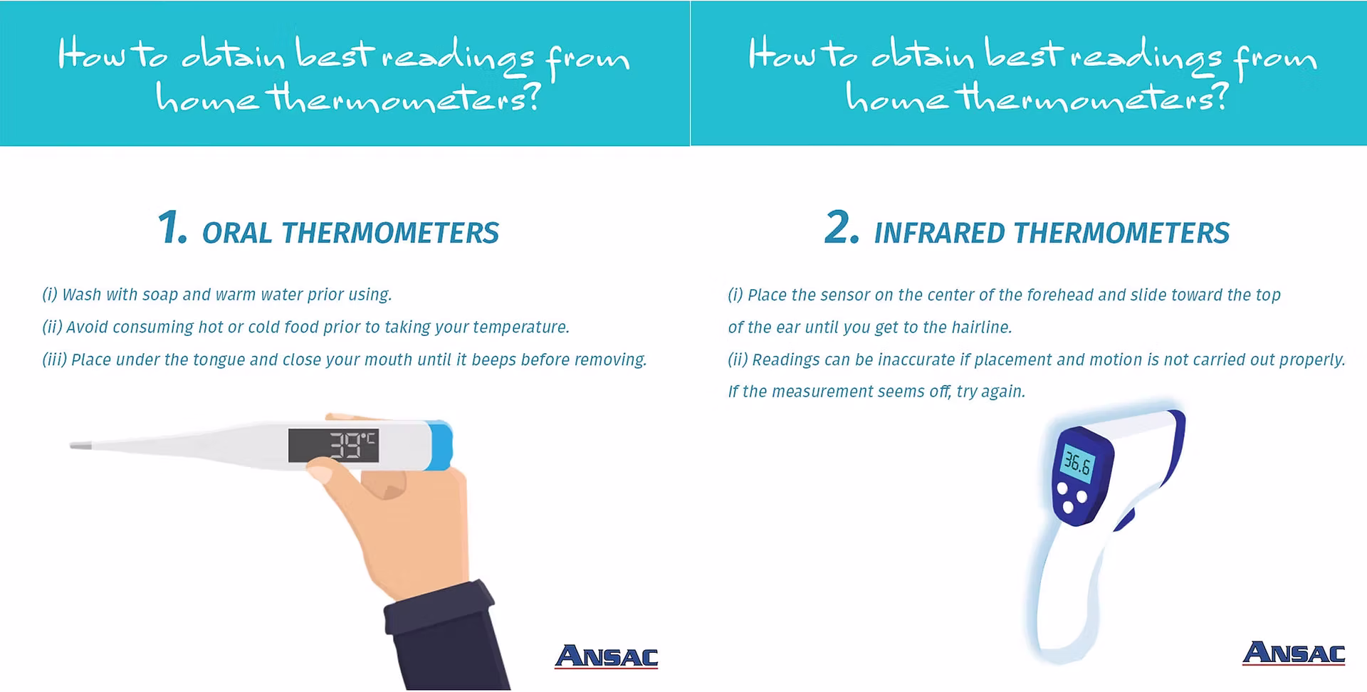 How to get the best temperature readings from home thermometers?